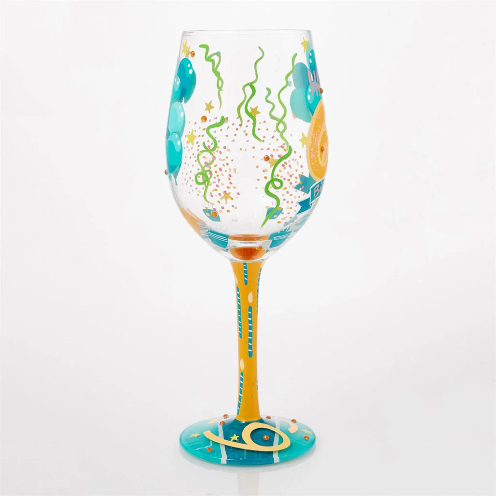Lolita : Happy 65th Birthday Wine Glass - Image 3
