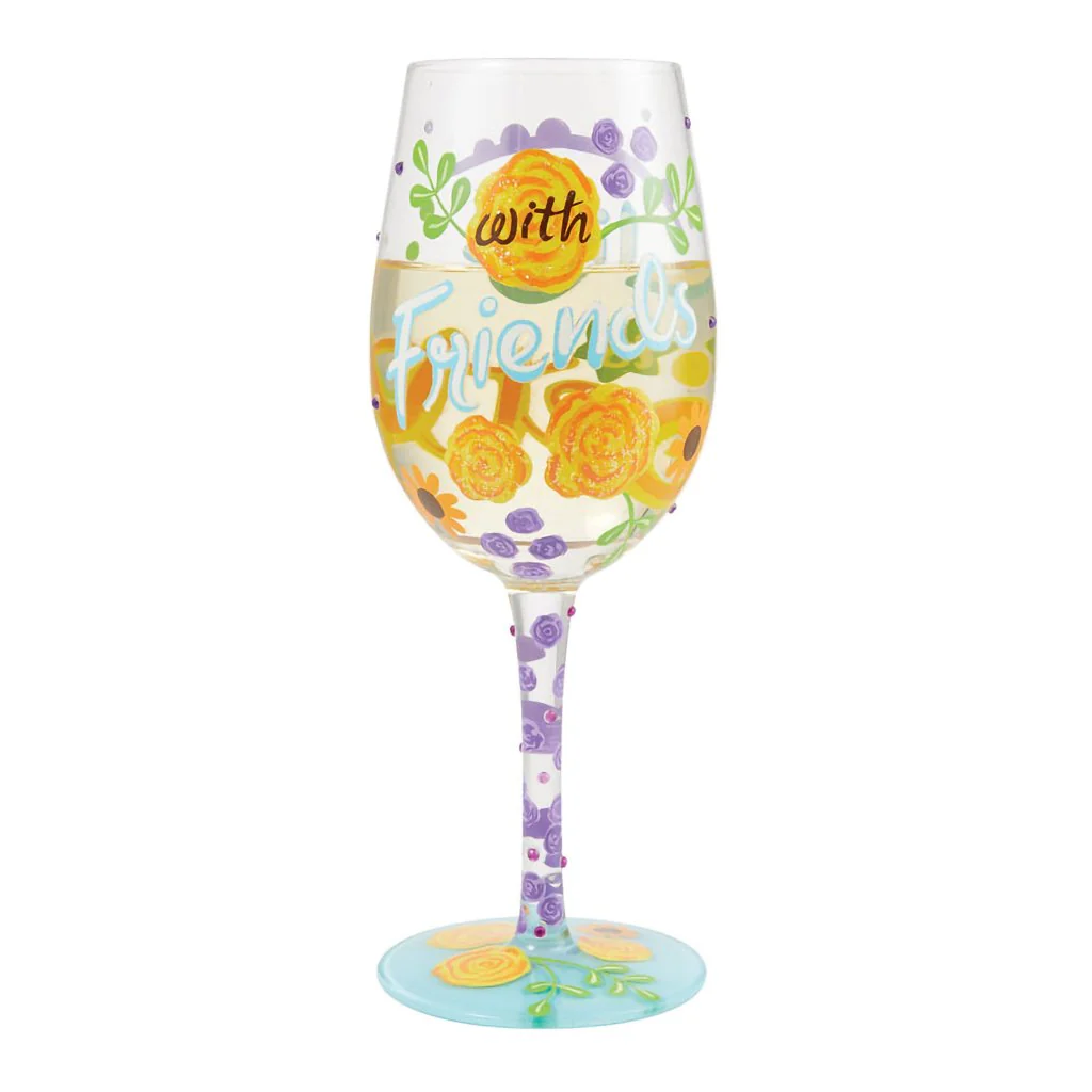 Lolita : Life with Friends Wine Glass - Image 3