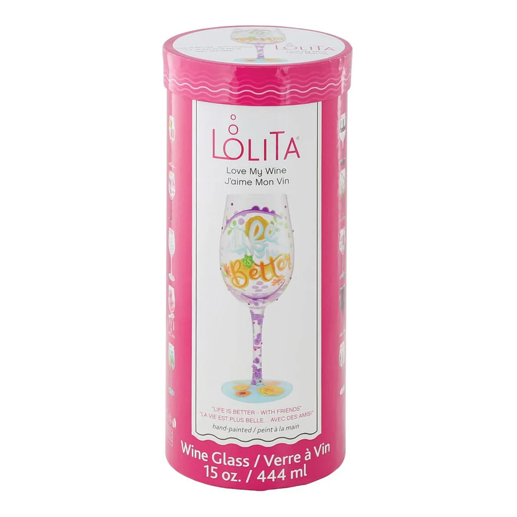 Lolita : Life with Friends Wine Glass - Image 6