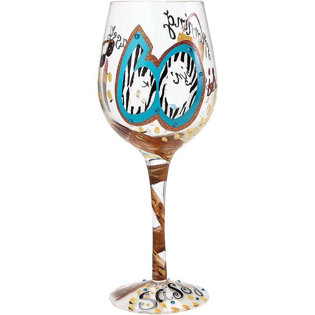 Lolita : 60 and Sassy Wine Glass