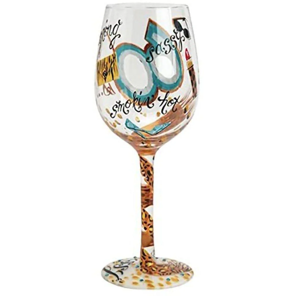 Lolita : 60 and Sassy Wine Glass - Image 2