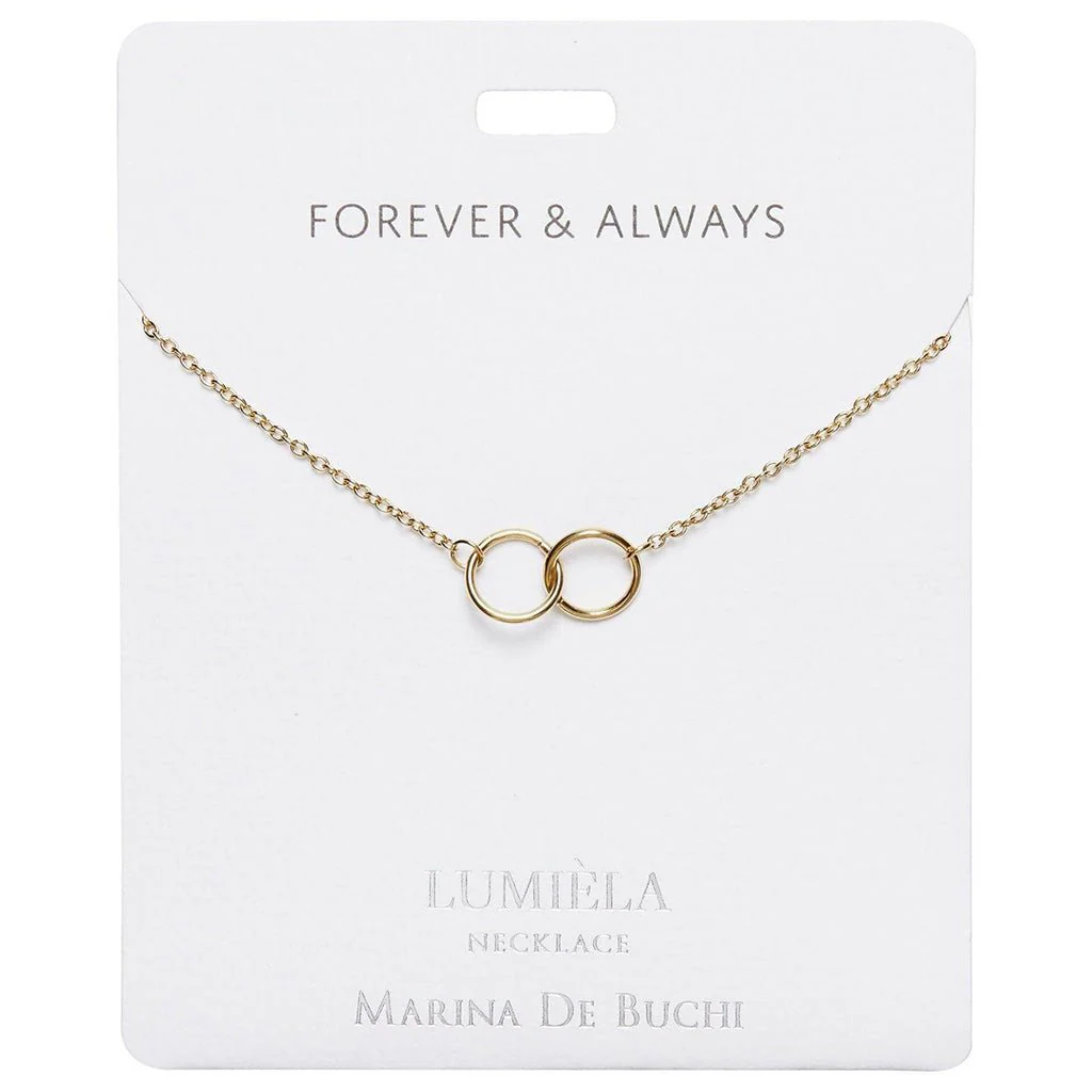 Lumiela Necklace: "forever and always " - Linking Rings