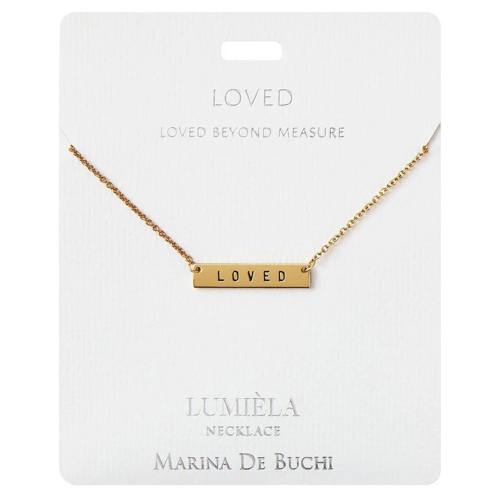 Lumiela Necklace: " loved beyond measure  " - Loved