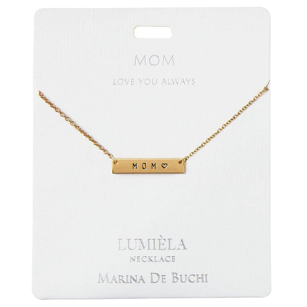 Lumiela Necklace: " mom love you always" - Mom