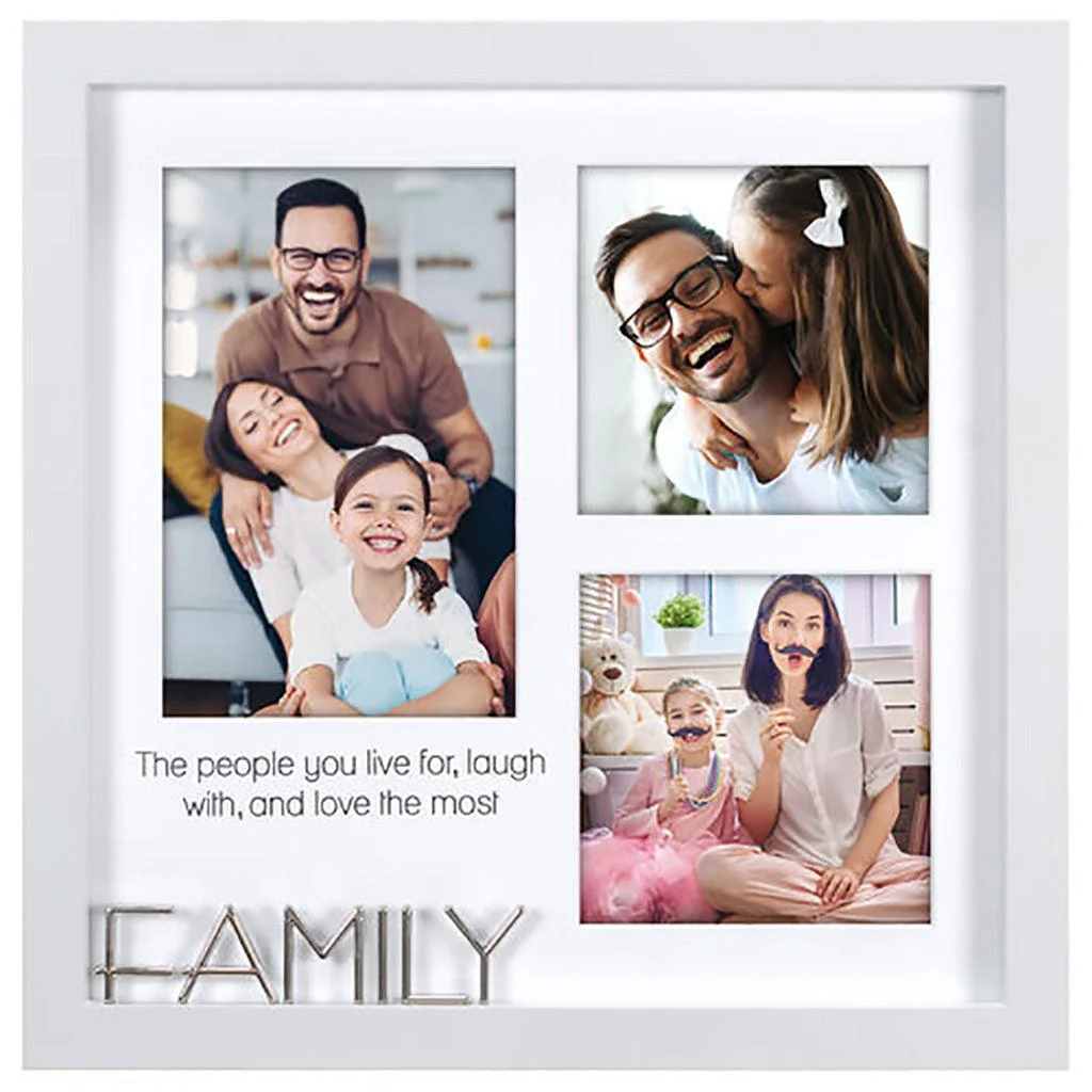 Malden : 3-Op Family Gray Square Frame - Image 2