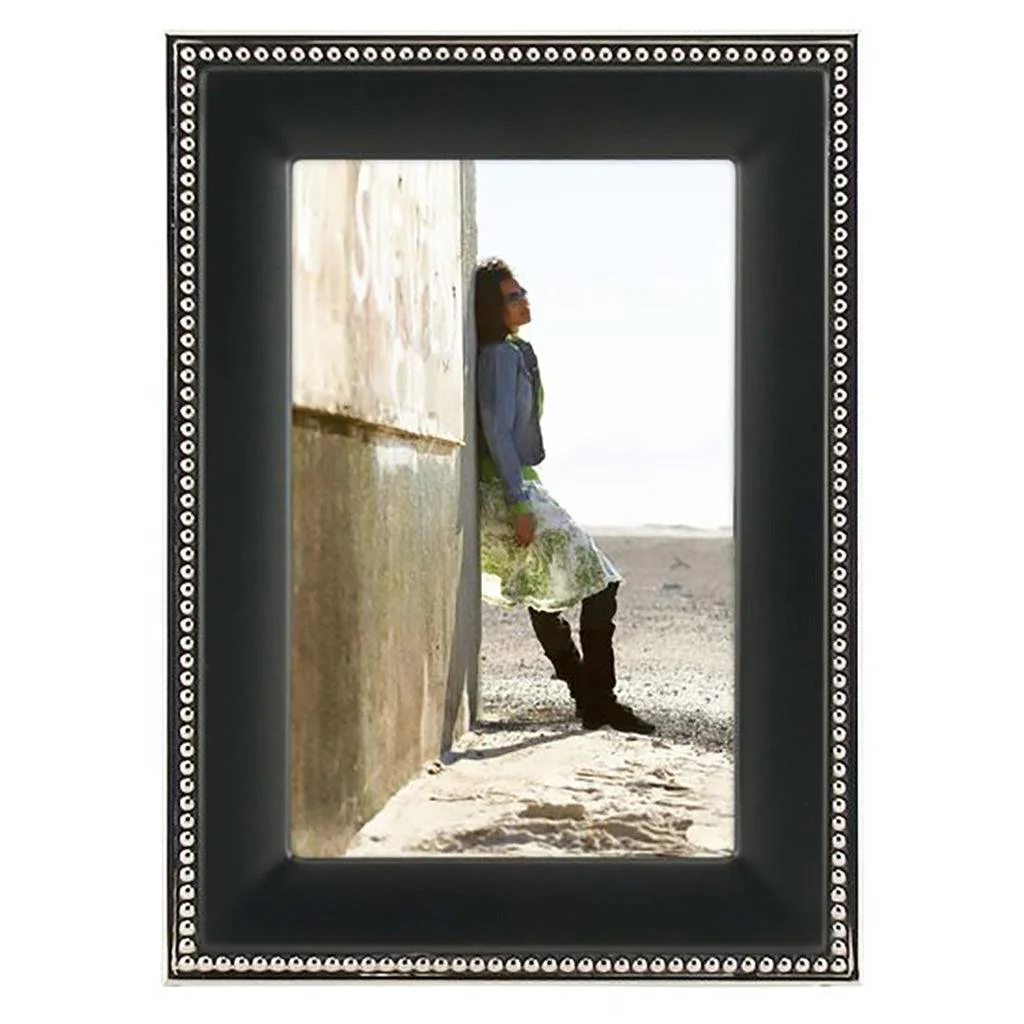 Malden : 2-Tone Bead-Black Photo Frame - 4x6 - Image 2