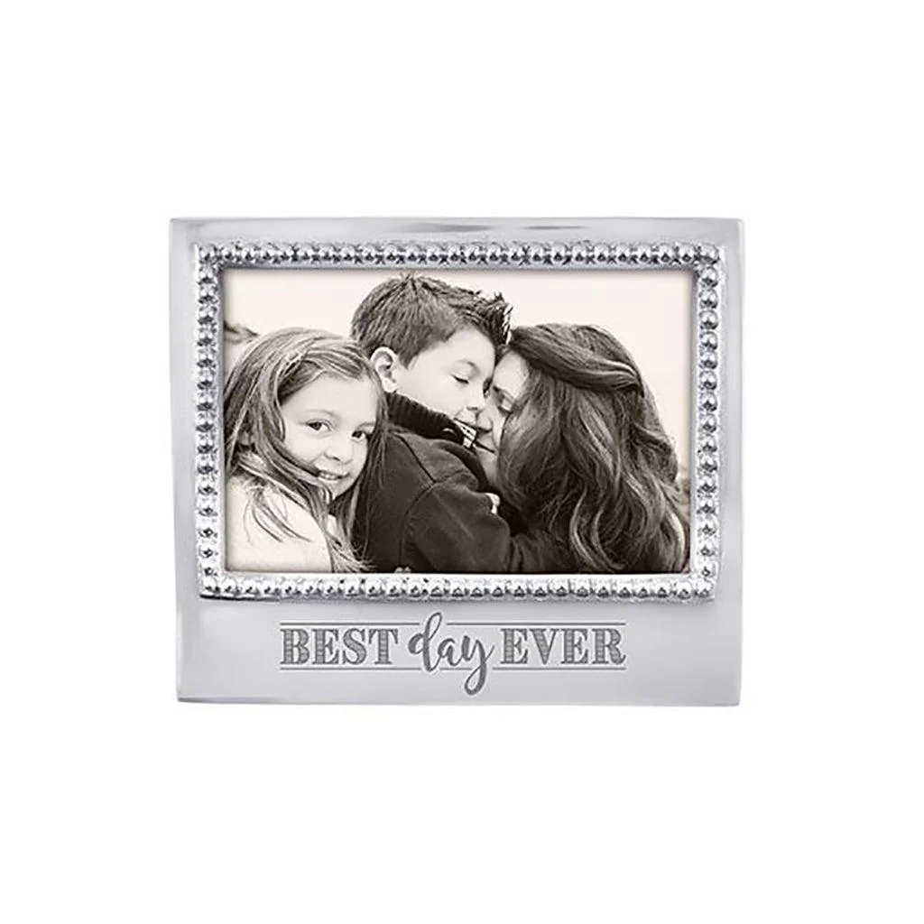 Mariposa : Best Day Ever Beaded 4x6 Picture Frame