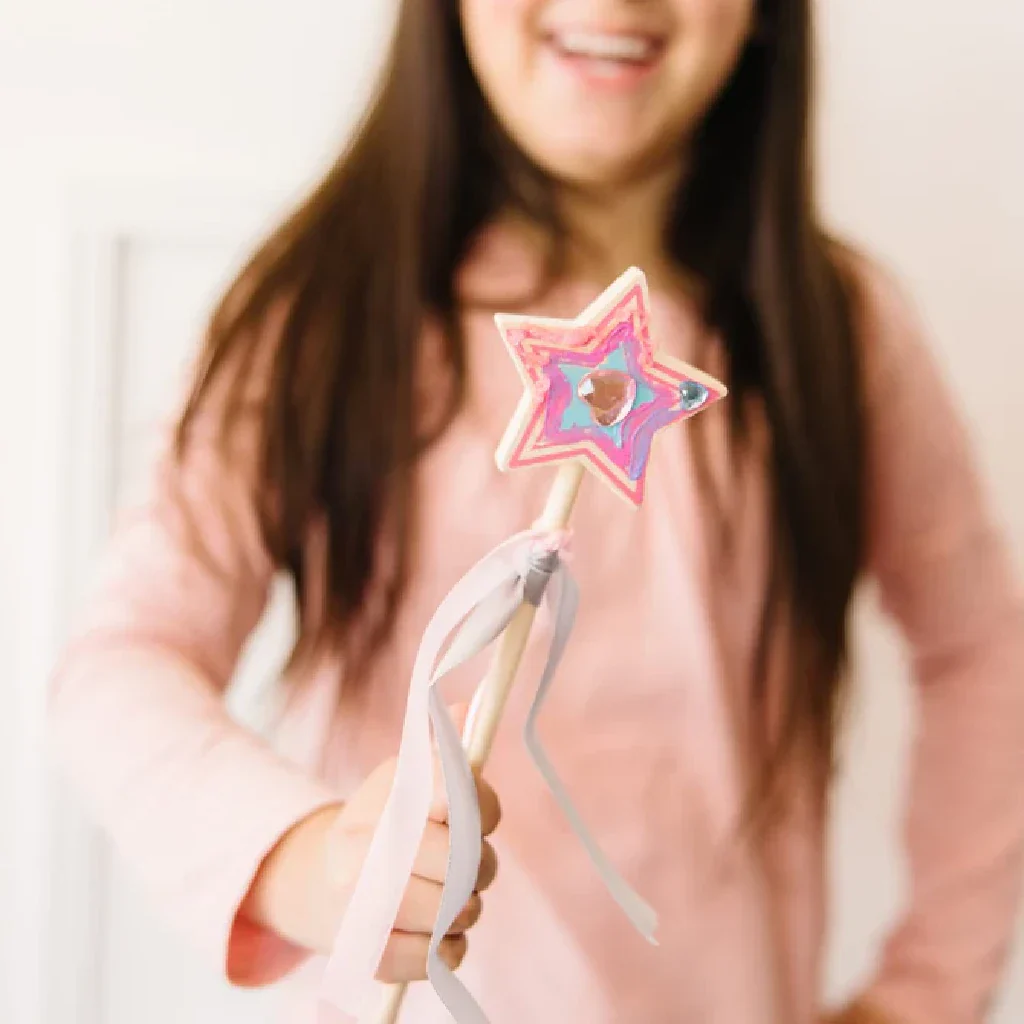 Melissa & Doug : Decorate-Your-Own Wooden Princess Wand - Image 2