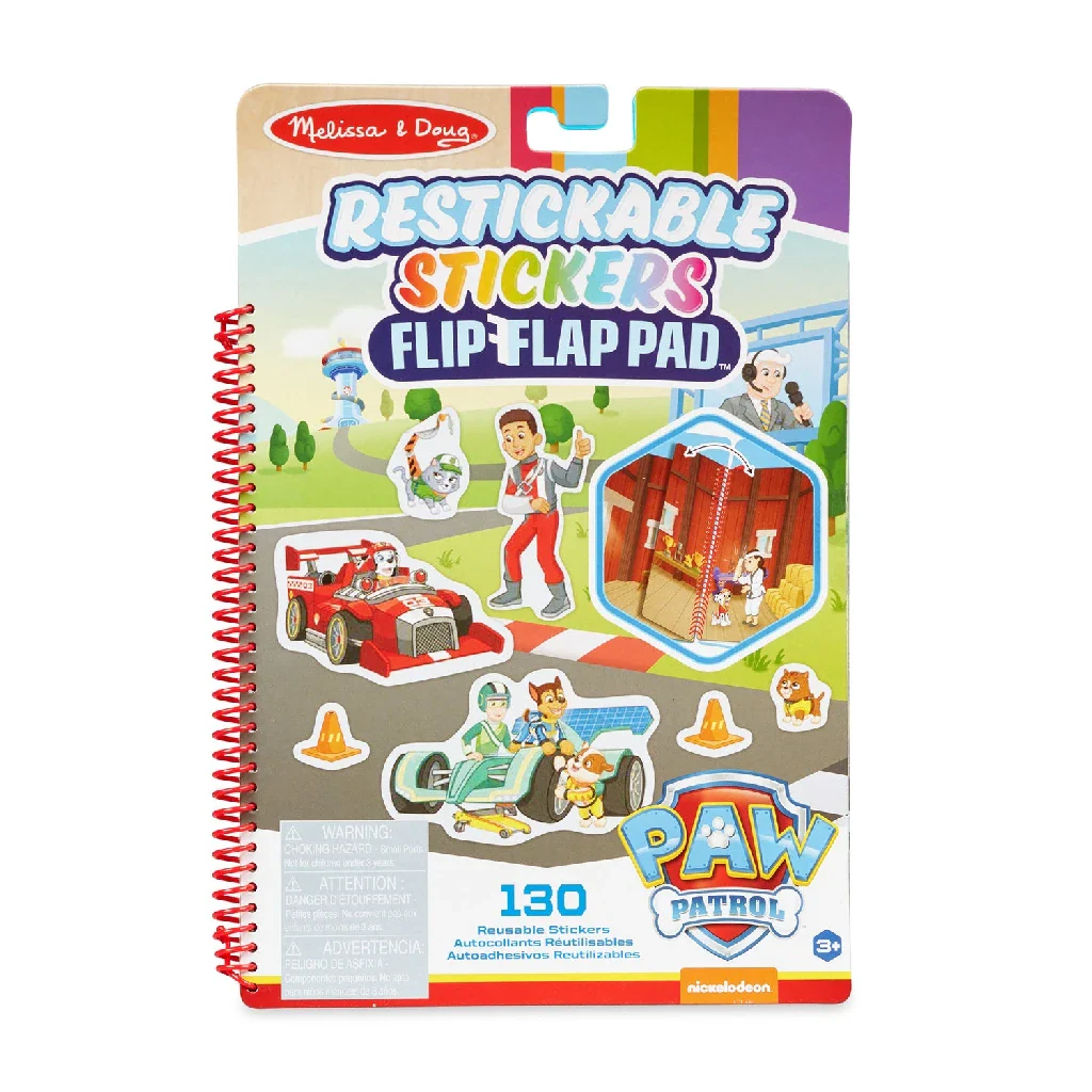 Melissa & Doug : PAW Patrol Restickable Stickers Flip-Flap Pad