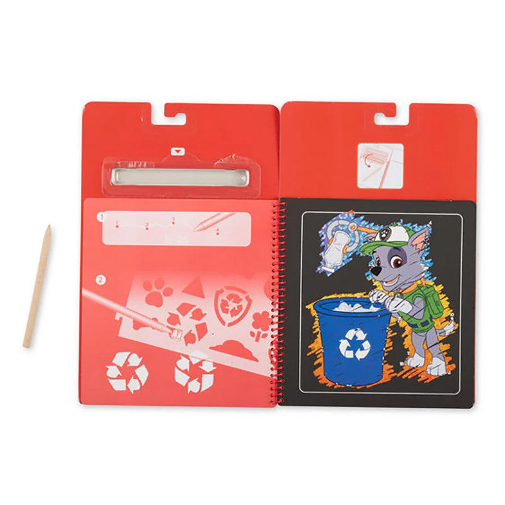 Melissa & Doug : PAW Patrol Scratch Art Pad - Marshall - Image 4