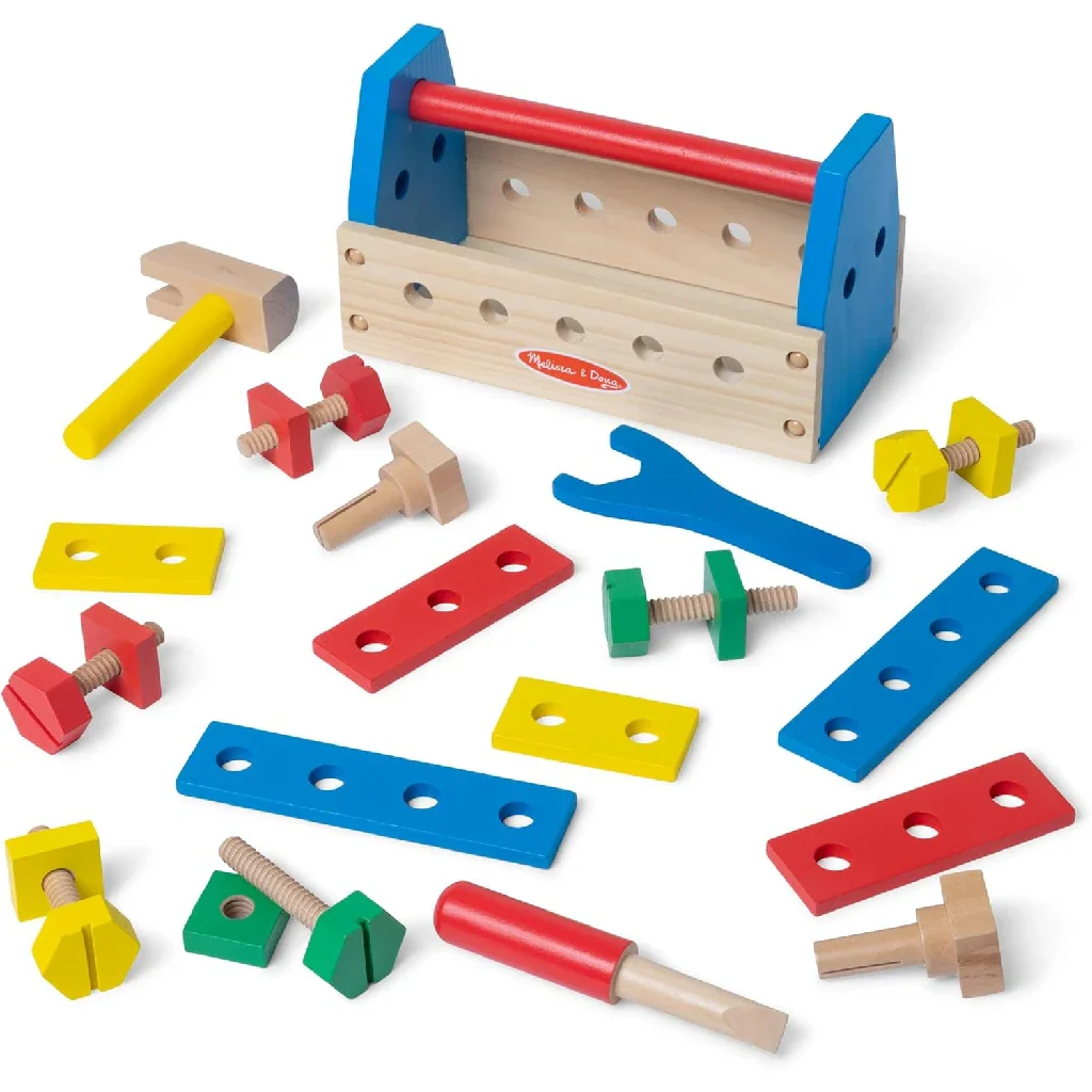 Melissa & Doug : Take-Along Tool Kit Wooden Construction - Image 2
