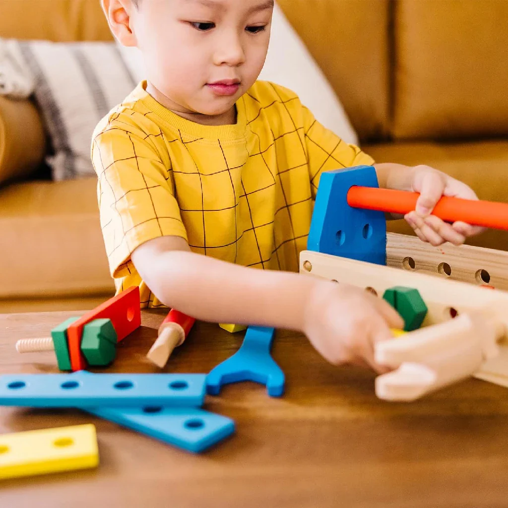 Melissa & Doug : Take-Along Tool Kit Wooden Construction - Image 5
