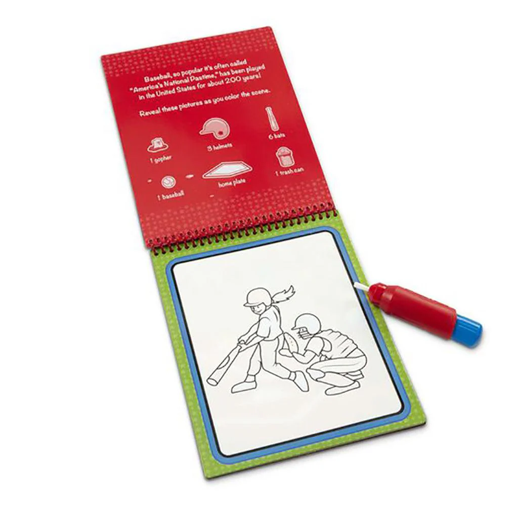 Melissa & Doug : Water Wow! Sports Water-Reveal Pad - On the Go Travel Activity - Image 2