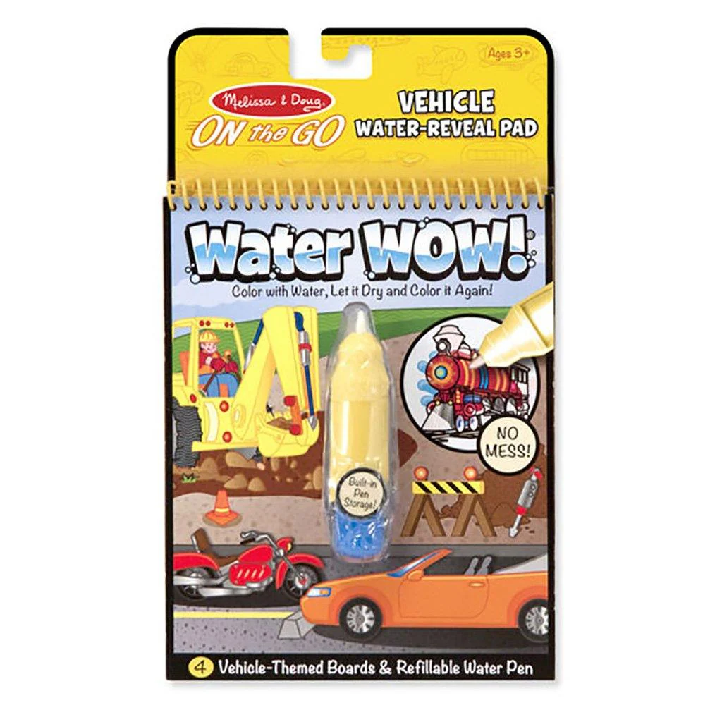 Melissa & Doug : Water Wow! Vehicles - On the Go Travel Activity