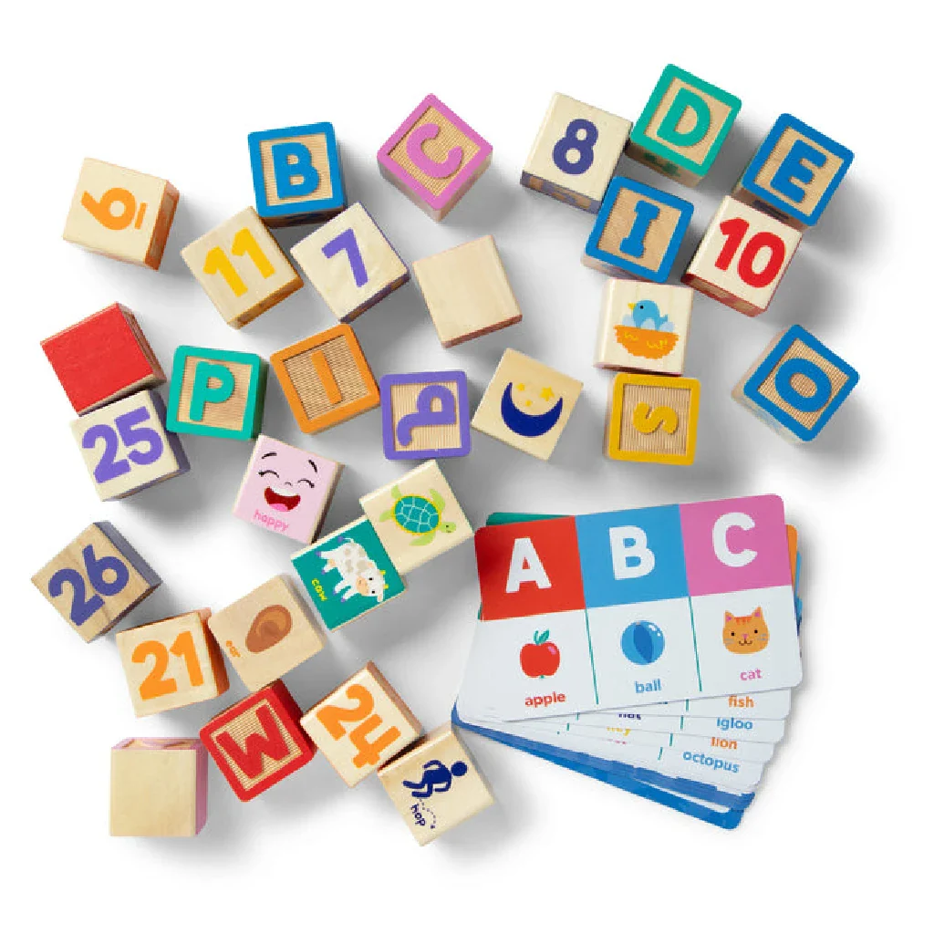 Melissa & Doug : Wooden Learning Blocks