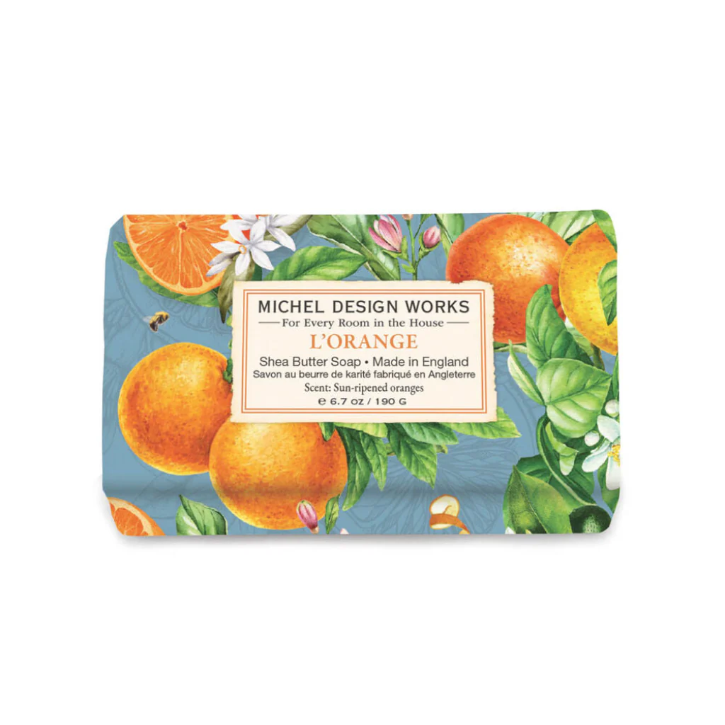 Michel Design : L'Orange Medium Bath Soap Bar