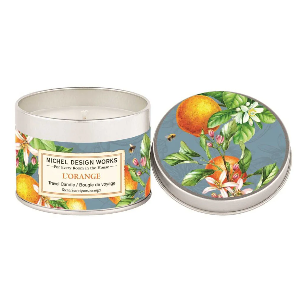 Michel Design : L'Orange Travel Candle