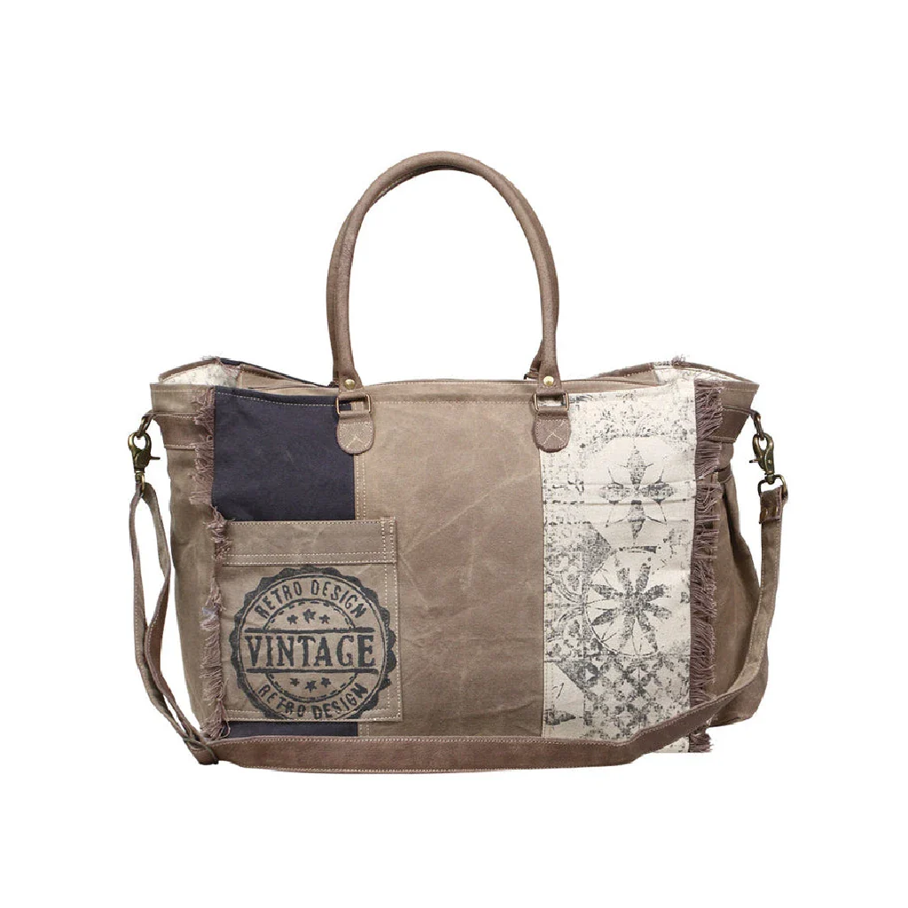 Myra Bag : Retro Print Weekender Bag