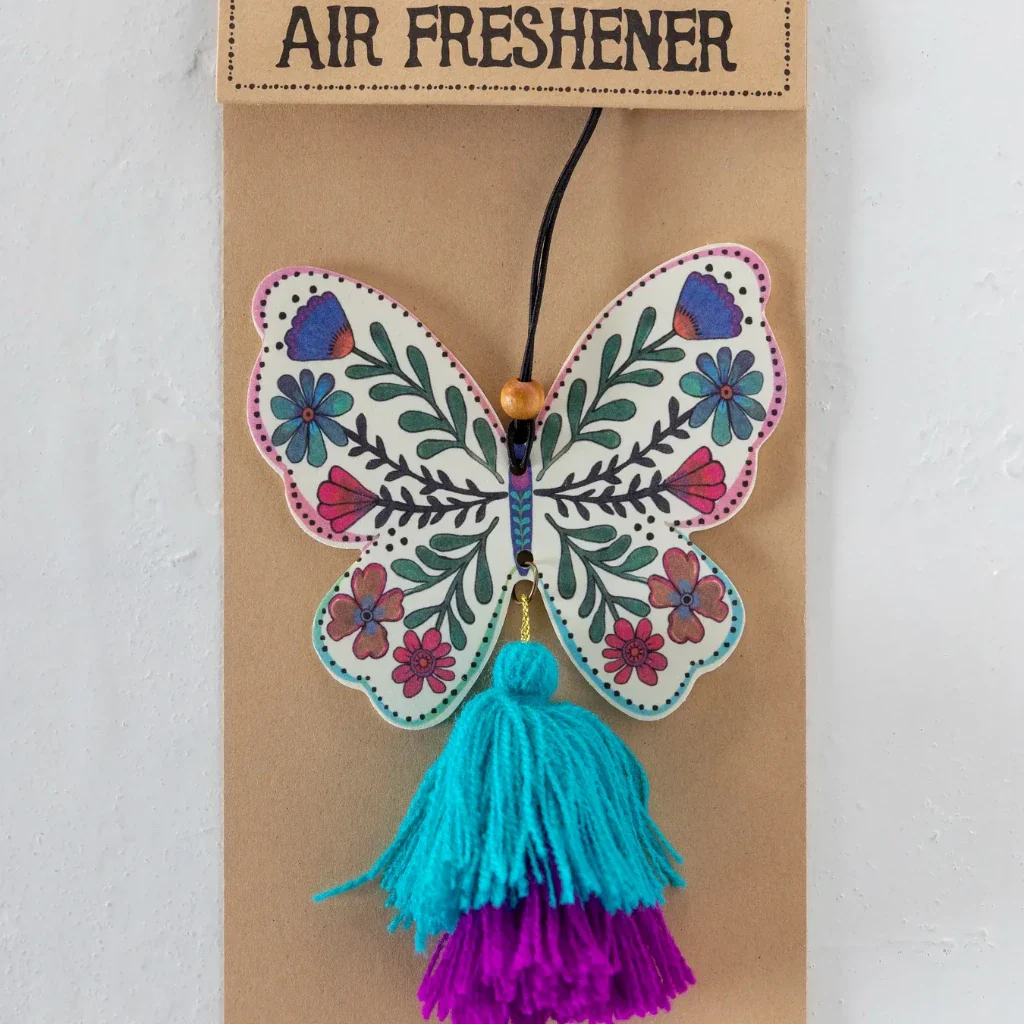 Natural Life : Cream Butterfly Car Air Freshener
