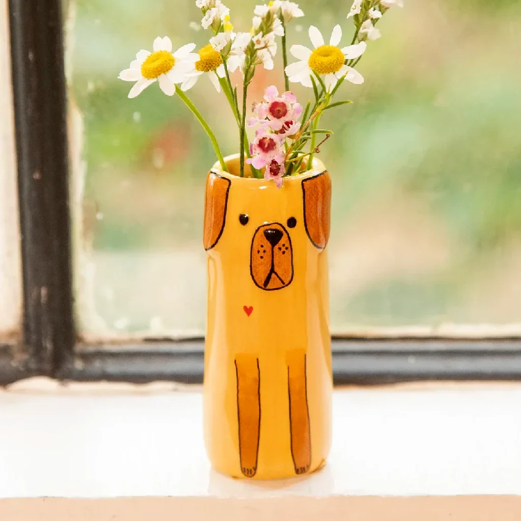 Natural Life : Dog Cutest Little Bud Vase
