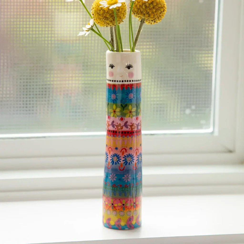 Natural Life : Folk Lady Folk Friend Bud Vase