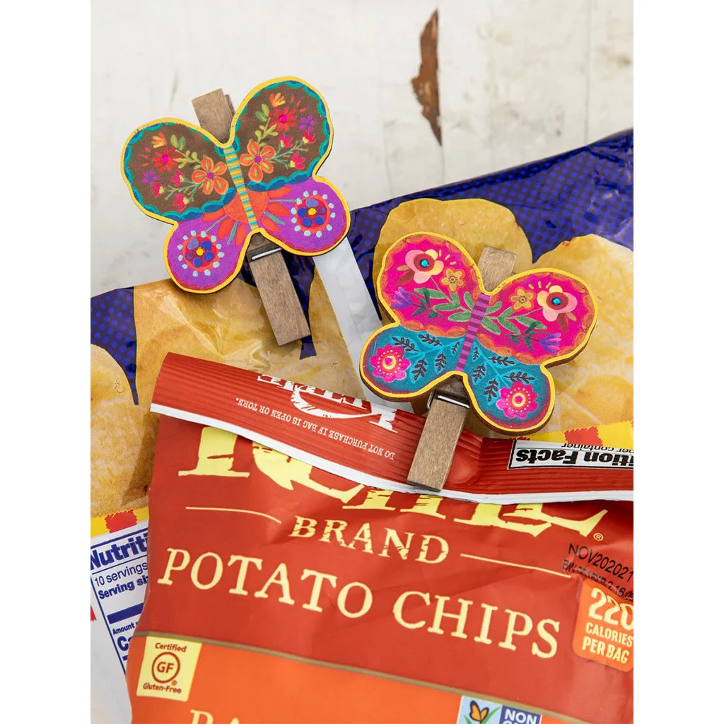 Natural Life : Magnet Bag Clips, Set of 2 - Butterfly - Image 2