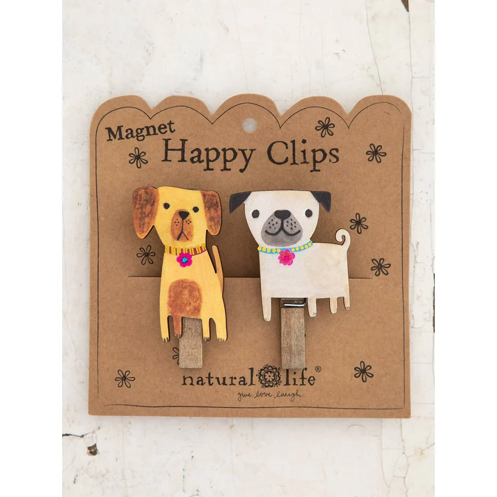 Natural Life : Magnet Bag Clips, Set of 2 - Dog