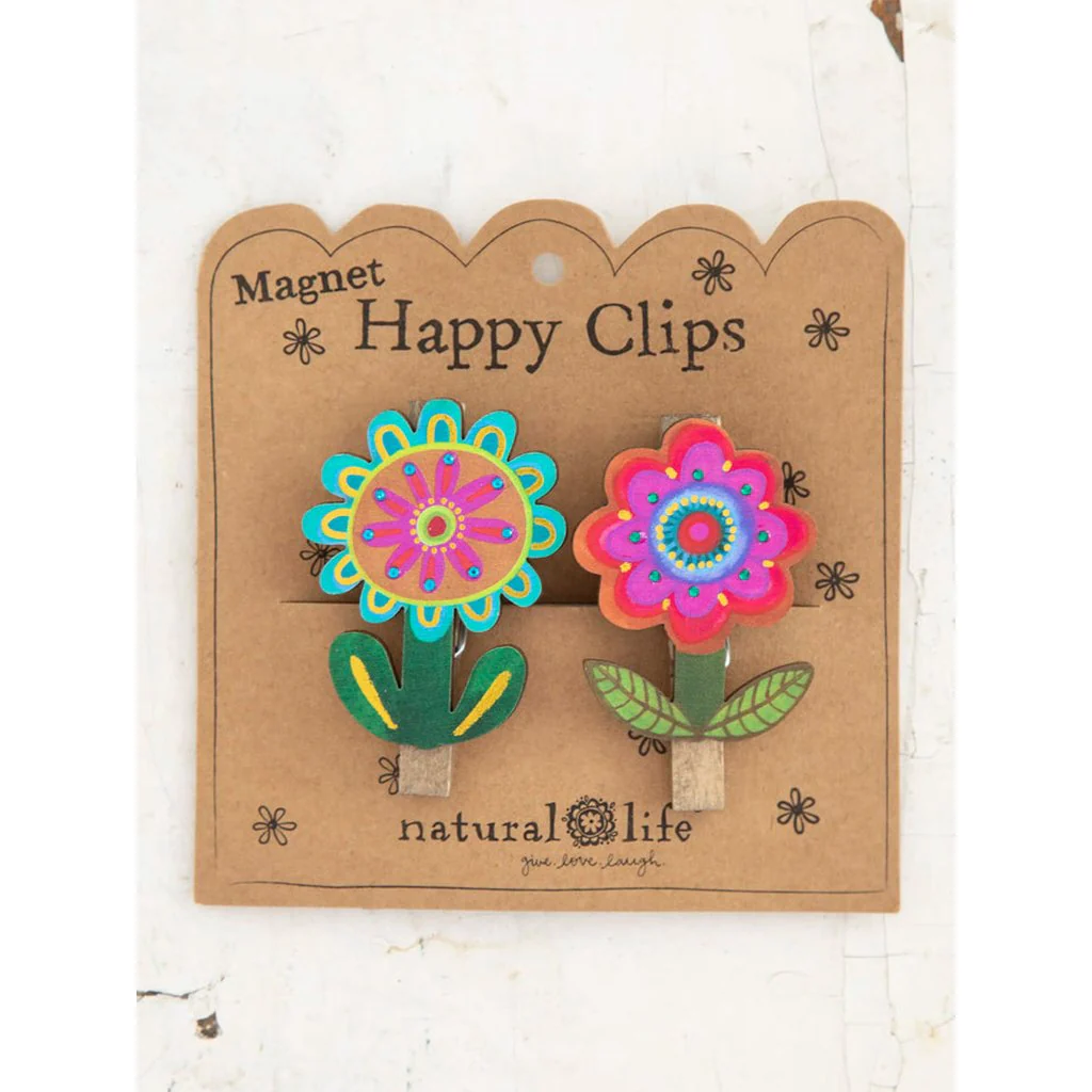 Natural Life : Magnet Bag Clips, Set of 2 - Flower