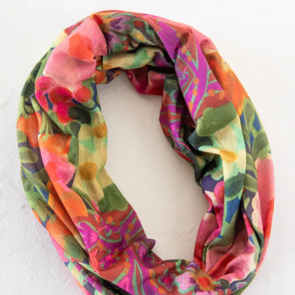 Natural Life :  Pink Patterned Garden Boho Bandeau - Image 3