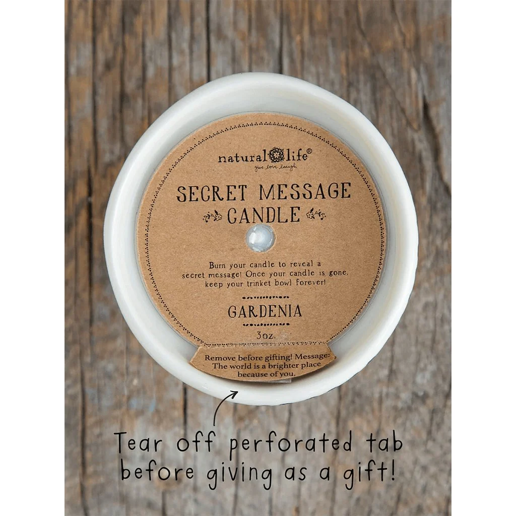 Natural Life : Secret Message Candle - Brighter Place - Image 3
