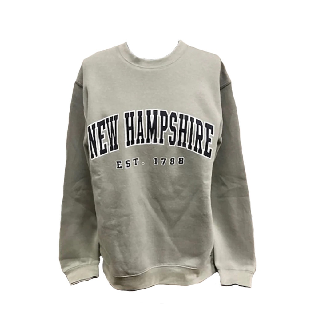 New Hampshire Hoodie : Crewneck Sweatshirt - Green