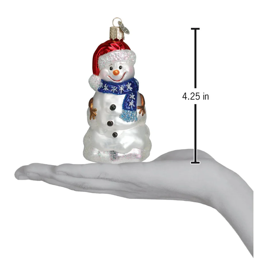 Old World Christmas : Happy Snowman Ornament - Image 3