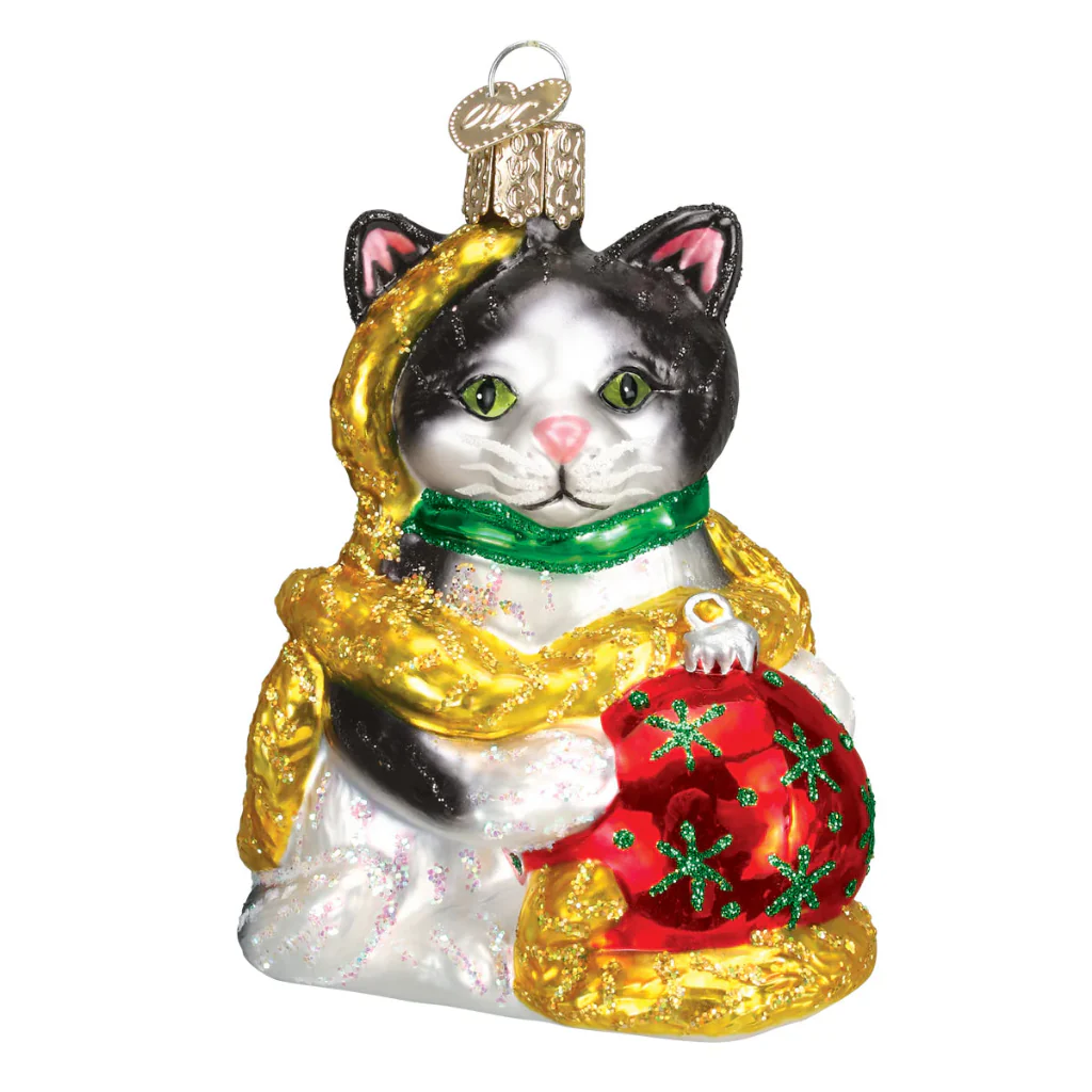 Old World Christmas : Holiday Kitten Ornament
