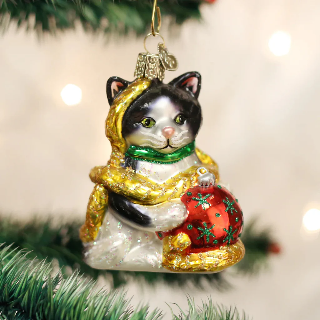 Old World Christmas : Holiday Kitten Ornament - Image 2