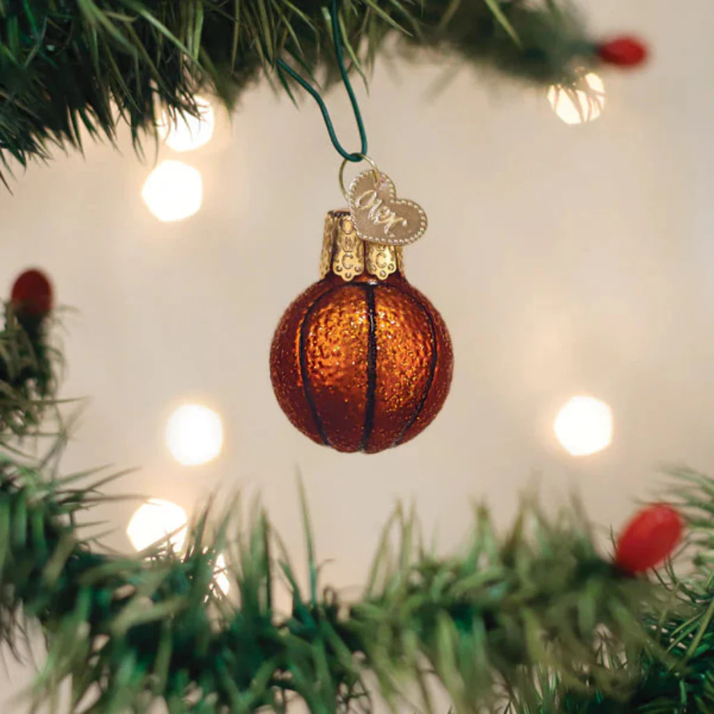 Old World Christmas : Mini Basketball Ornament