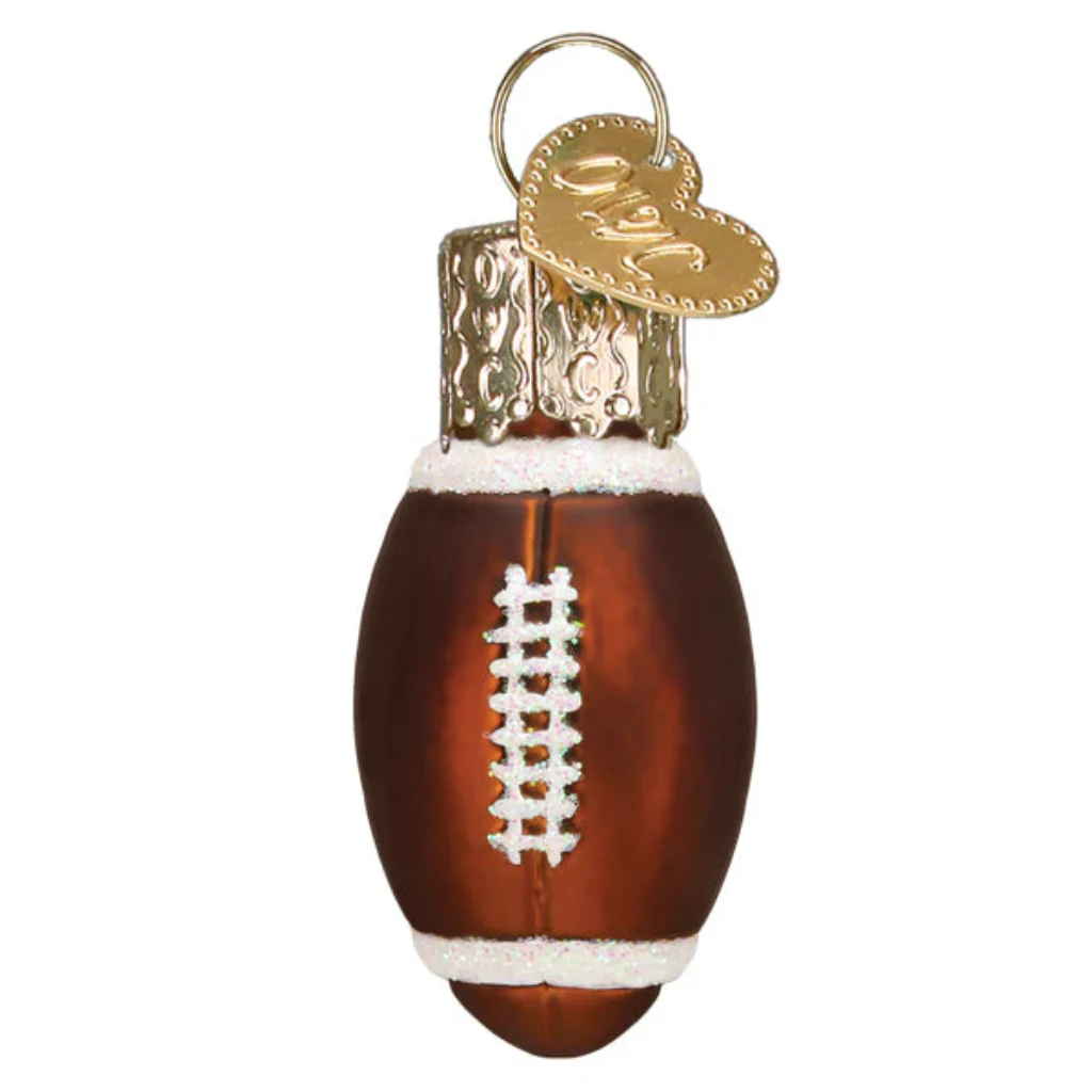 Old World Christmas : Mini Football Ornament - Image 2