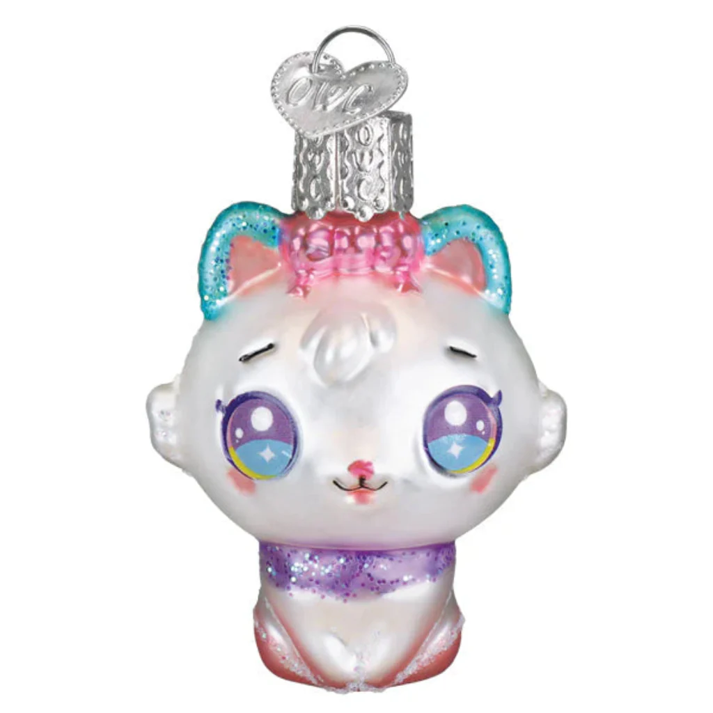 Old World Christmas : Mini Kawaii Cat Ornament - Image 2