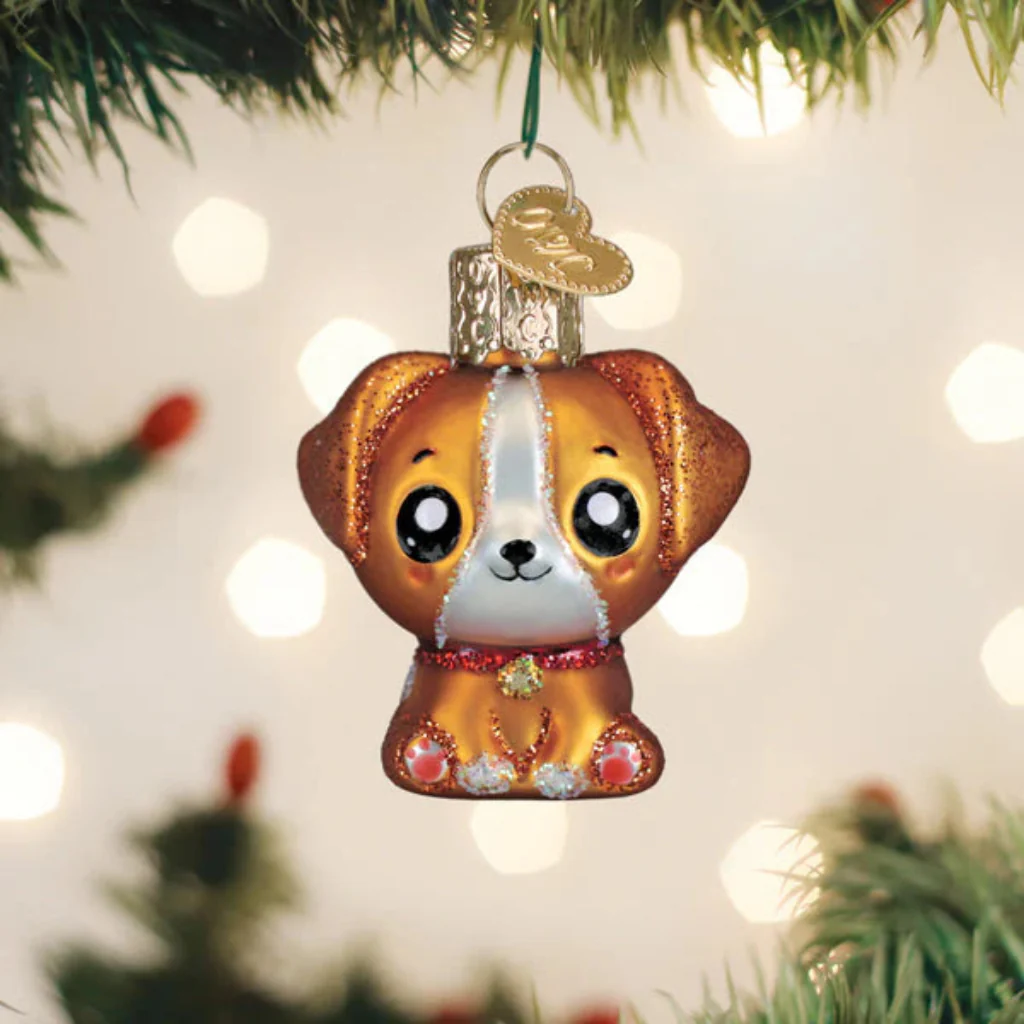 Old World Christmas : Mini Kawaii Dog Ornament