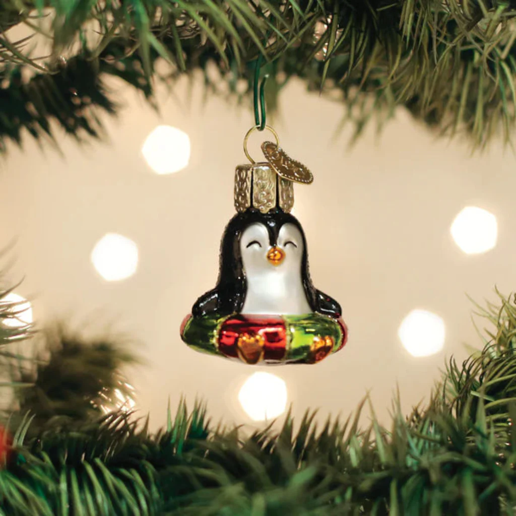 Old World Christmas : Mini Penguin Ornament