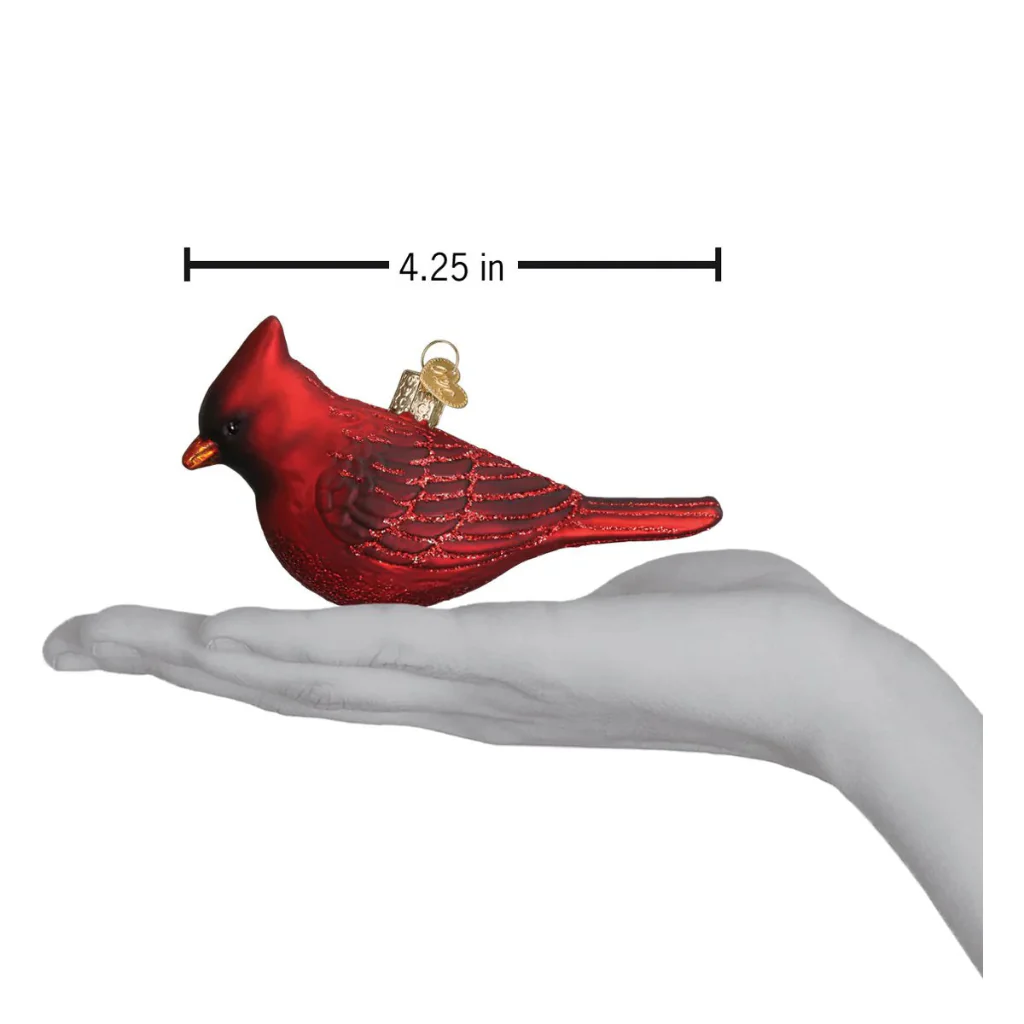 Old World Christmas : Northern Cardinal Ornament - Image 3