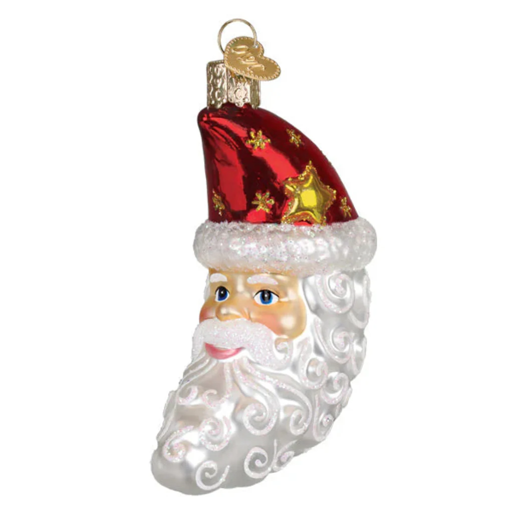 Old World Christmas : Santa Moon Face Ornament - Image 2