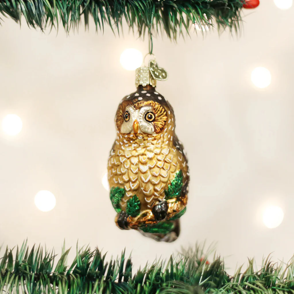 Old World Christmas : Spotted Owl Ornament
