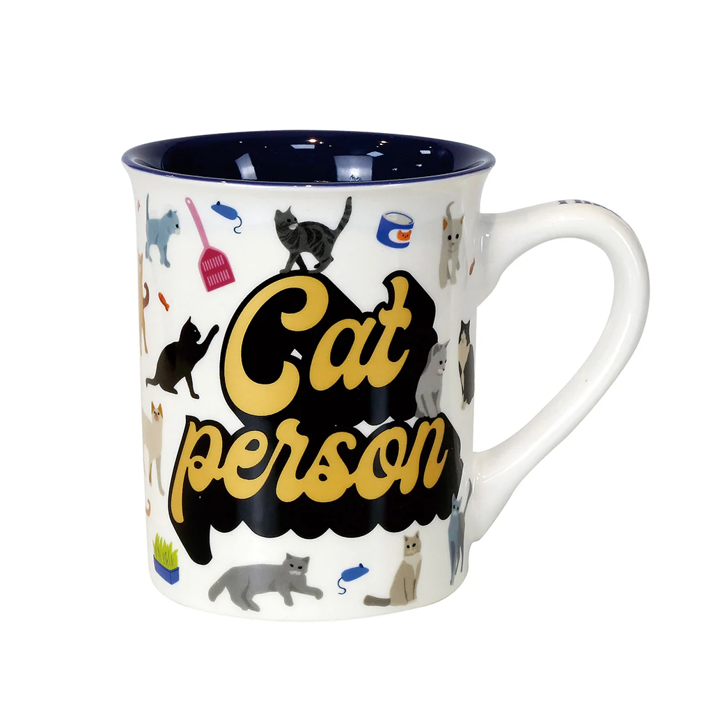 Our Name Is Mud : Cat Person Warning Mug - 16 oz.