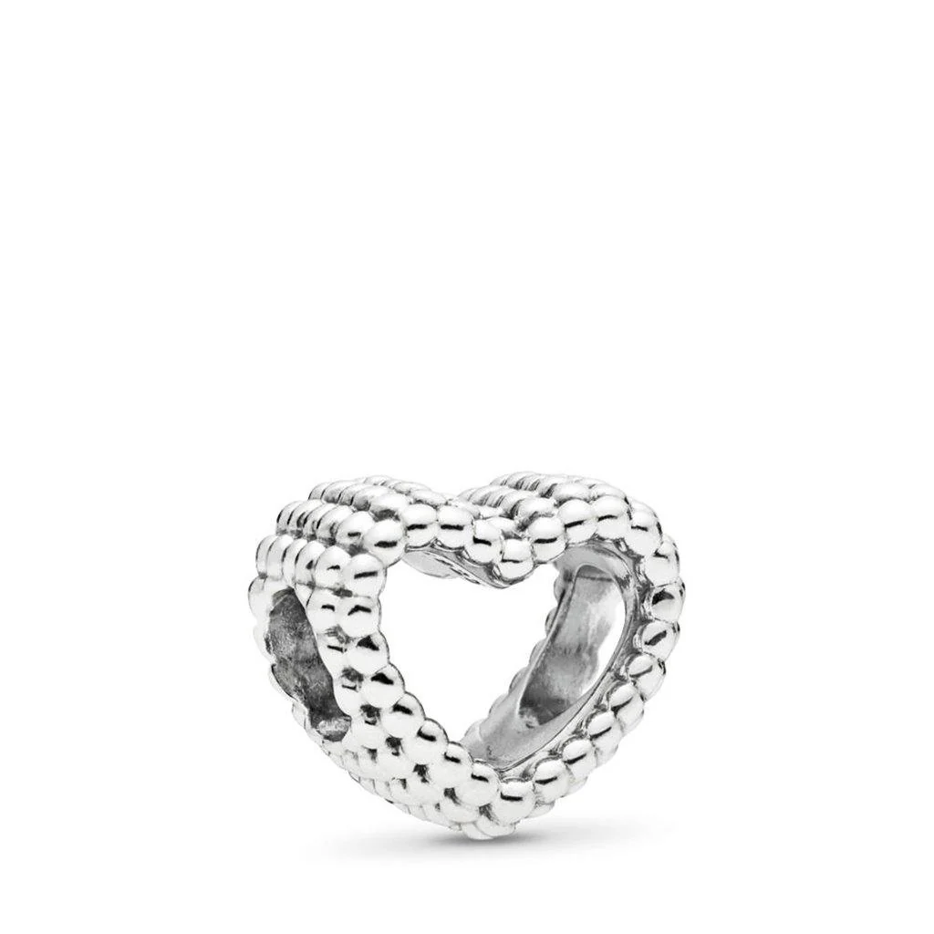 Pandora : Beaded Open Heart Charm