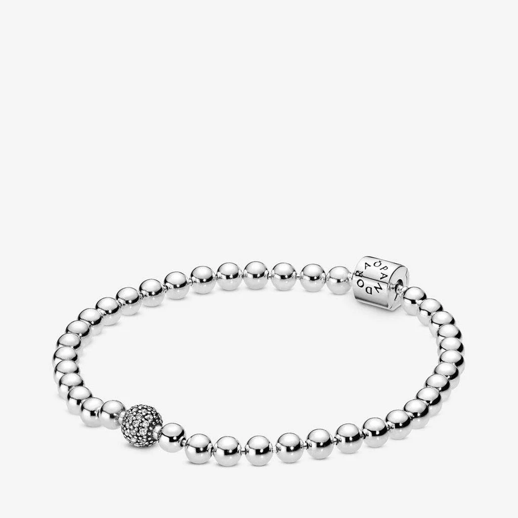 PANDORA : Beads & Pavé Bracelet (3 Asstd Sizes)