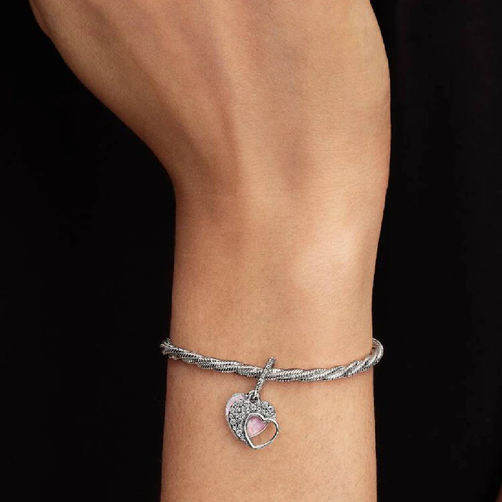 Pandora : Beautiful Mother Double Dangle Charm - Image 5