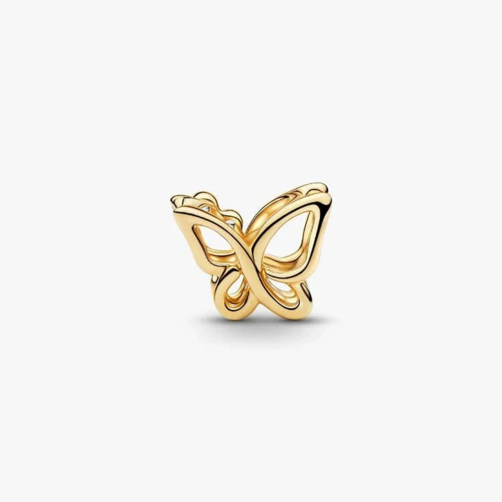 PANDORA : Butterfly Openwork Charm - Gold - Image 2