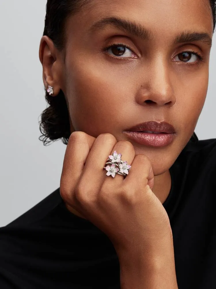 PANDORA : Cherry Blossom Ring - Silver - Image 4
