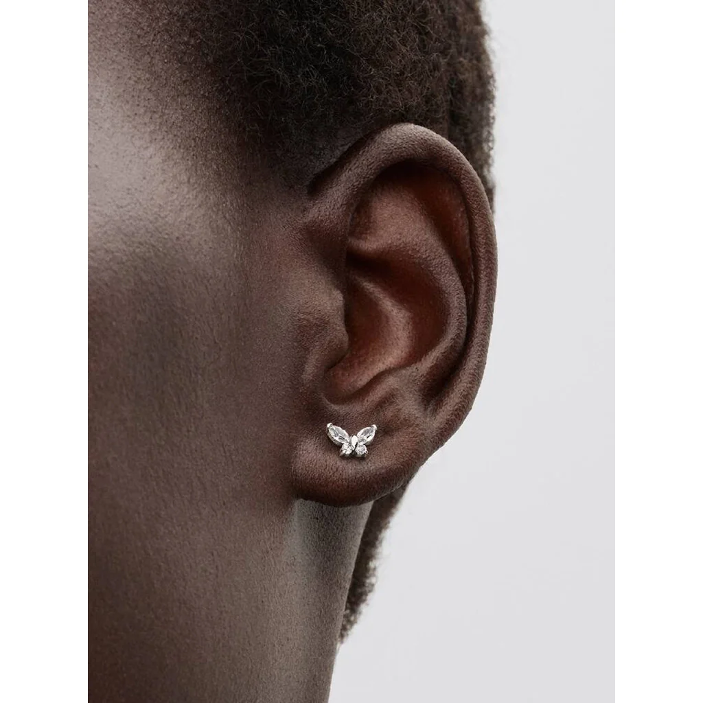 PANDORA : Clear Butterfly Stud Earrings - Image 2