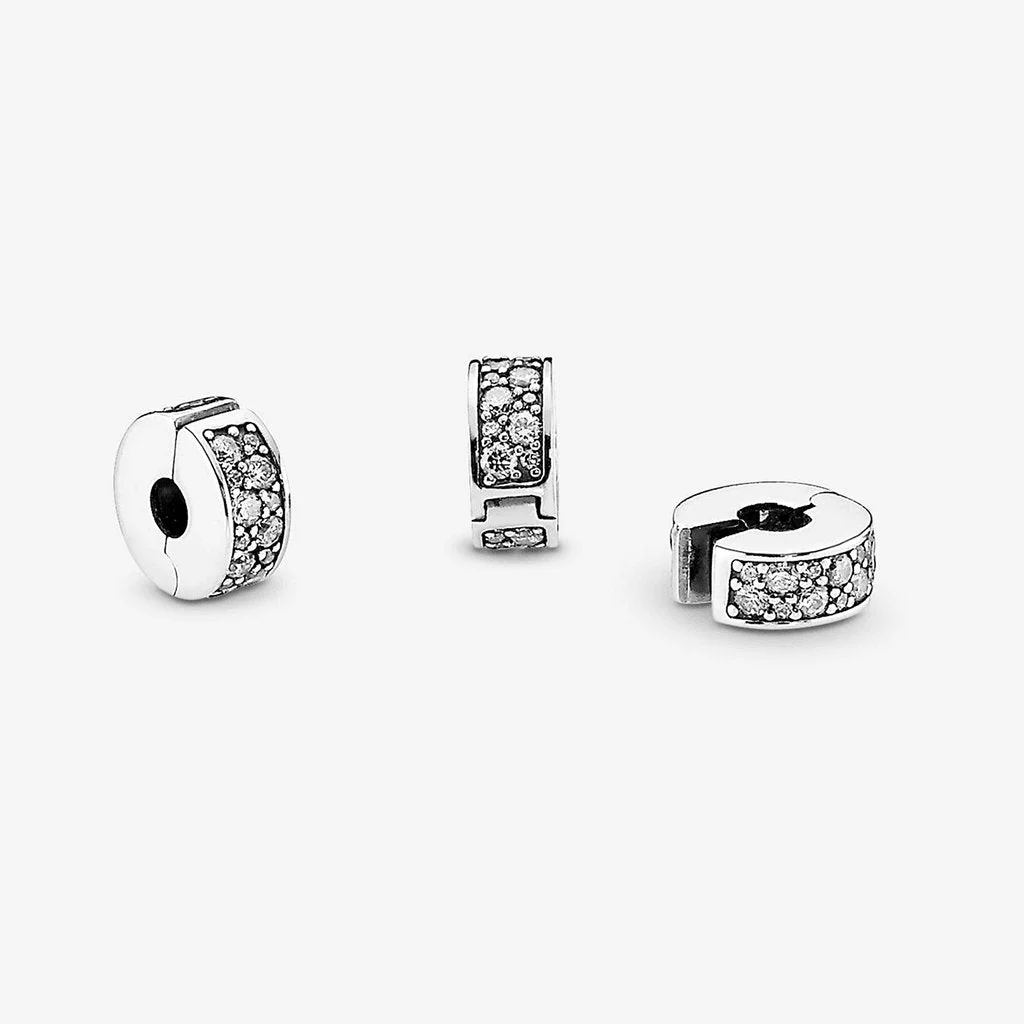 PANDORA : Clear Pavé Clip Charm - Image 3